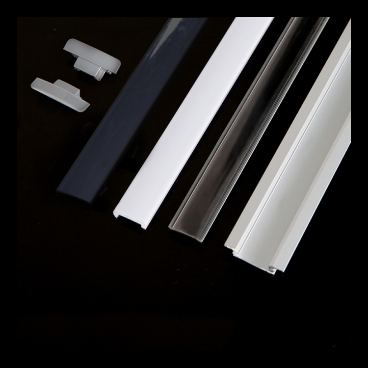 LED Recessed Aluminium Profiles with components
