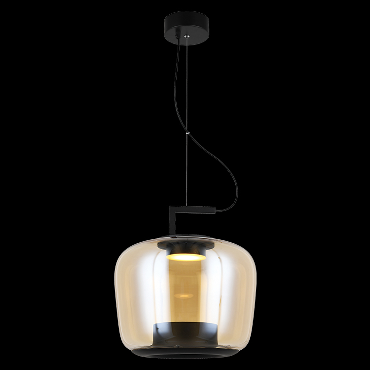 KLIGHT K-LED-022/AB - 230v 9W LED Magnum 2 Glass Pendant