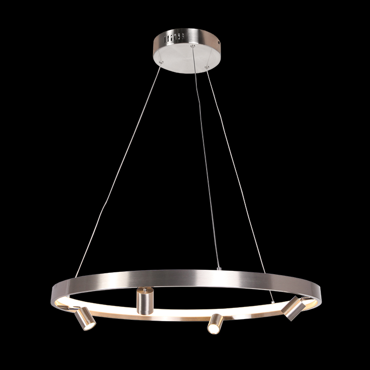 KLIGHT K-LED-400/64NS - 230v 26W LED 64cm Crown+4 Spot 3W LED Pendant