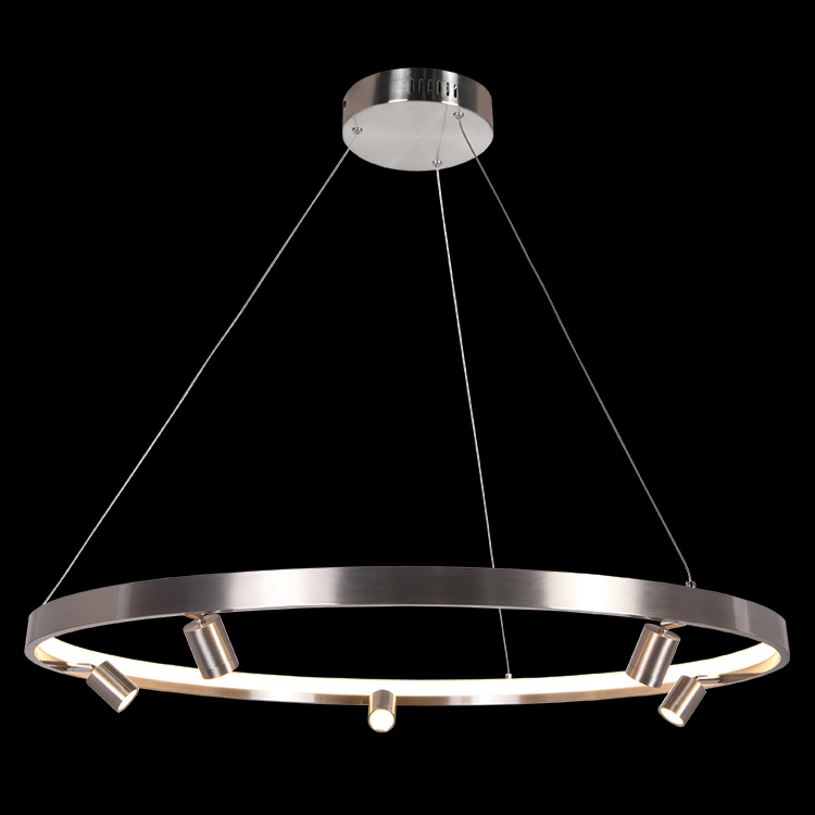 KLIGHT K-LED-400/80NS - 230v 33W LED 80cm Crown+5 Spot 3W LED Pendant
