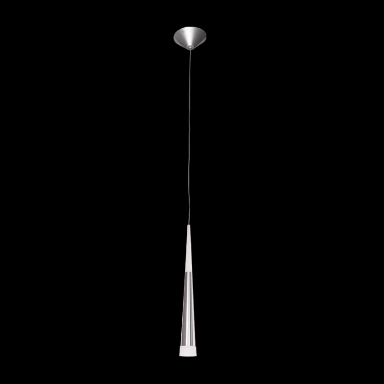 KLIGHT K-LED2032-1/BA - 230v 5W LED SMD LED Single Cone Brushed Aluminium Pendant