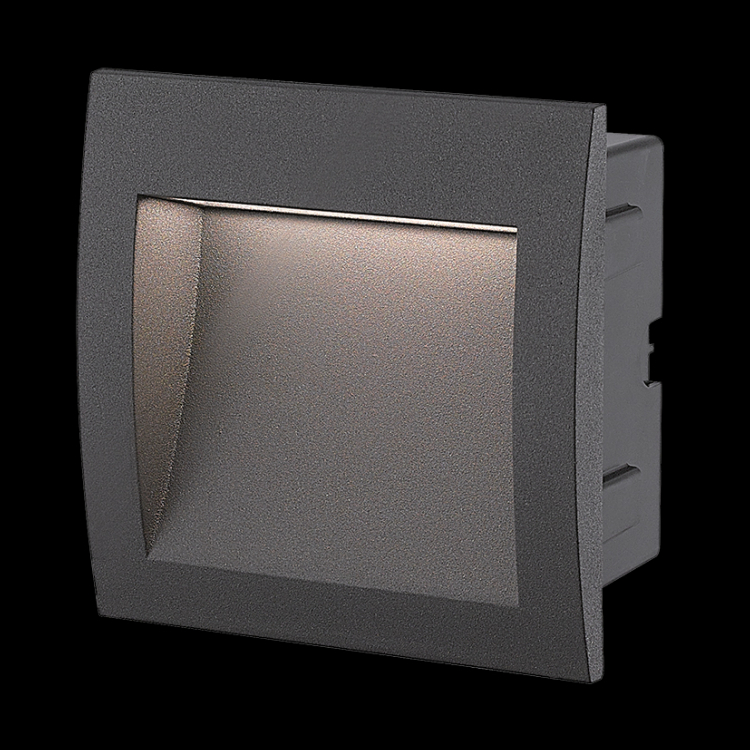 KLIGHT R-LED-603 - 230v 3W LED SMD Square Large Recessed Step Light
