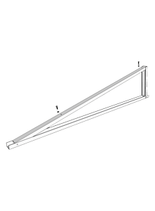 KD Solar 13-25 degrees adjustable V-frame bracket for portrait mounting.