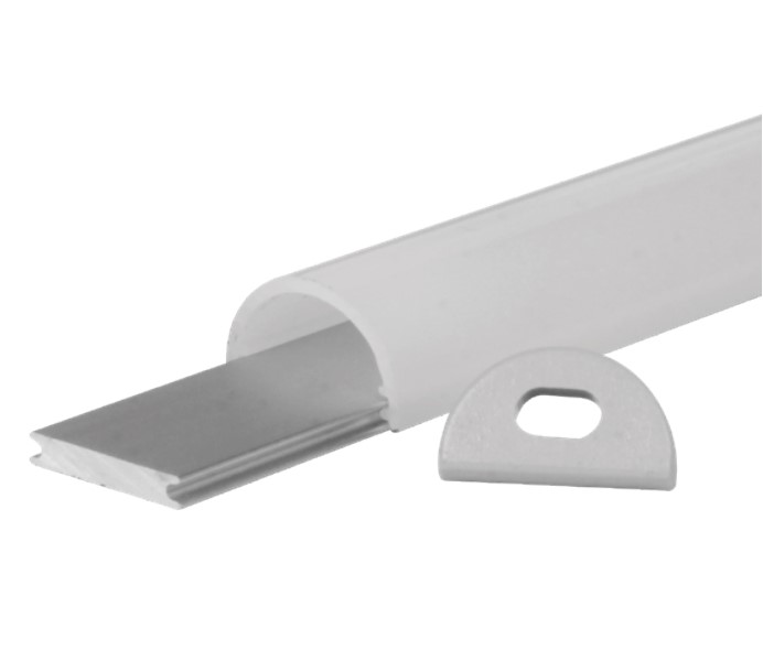 LR053-EX Aluminium Surface Round Extrusion and Lens