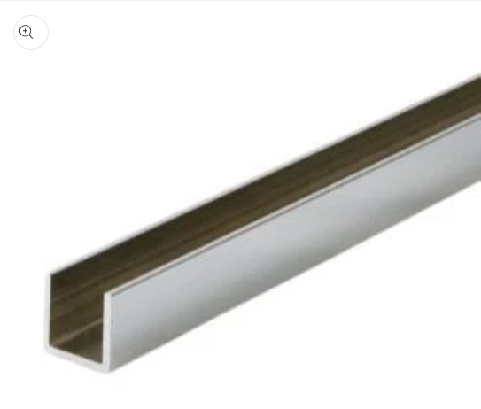 12mm Aluminium Surface Channel 1m