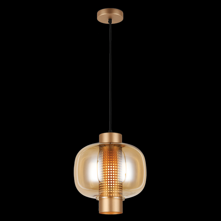 KLIGHT T-KLCH-133/SG - 230v 40W E27 Medium Chicago Glass Pendant