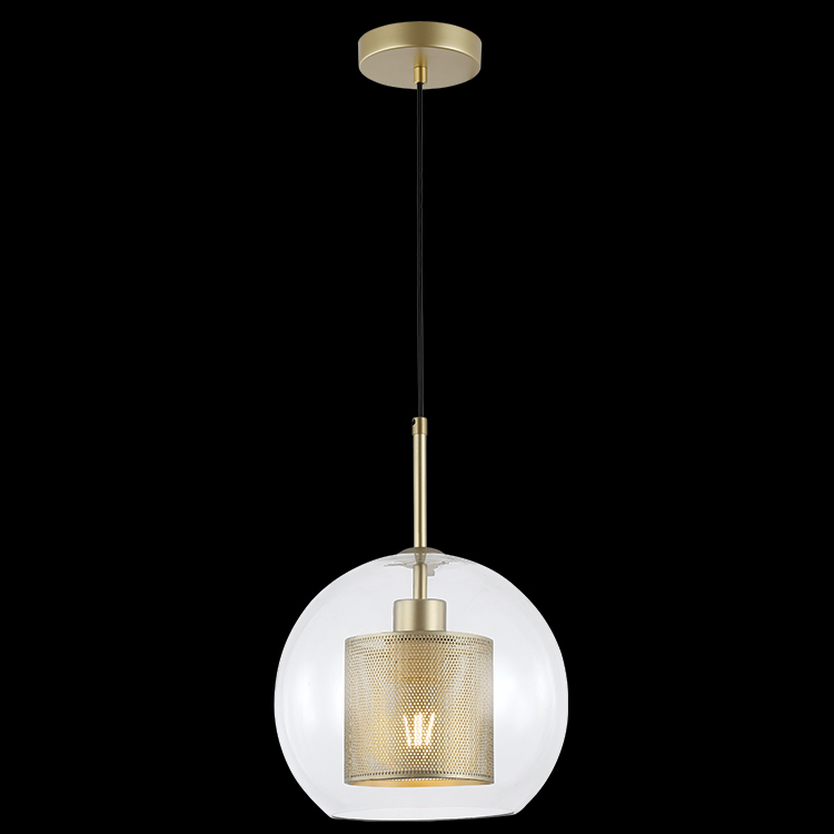 KLIGHT LW-KLCH-5121/CL - 230v 40W New York 25cm Ball Glass Pendant