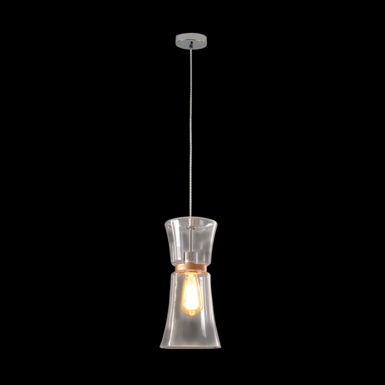KLIGHT CA-KLCH-3279/CL - 230v 40W E27 Copper Lined Glass Pendant