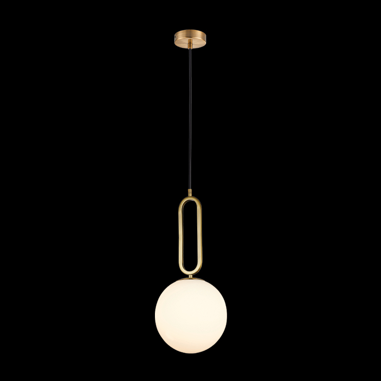 KLIGHT A-KLCH-913-25 - 230v 40W E27 Medium Croquet Antique Brass Glass Pendant