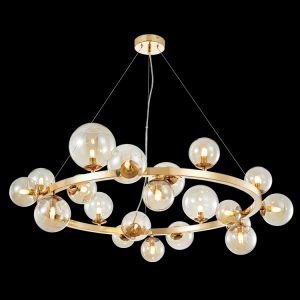 KLIGHT A-KLCH-9226/20 (Option 1 Display) - 230v 3W G9 LED Round Bubble Glass Pendant