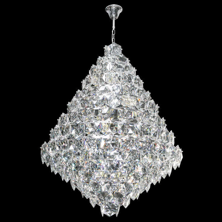 KLIGHT KLCH-6003/51 - 230V 40W E14 Large Diamond Crystal Chandelier