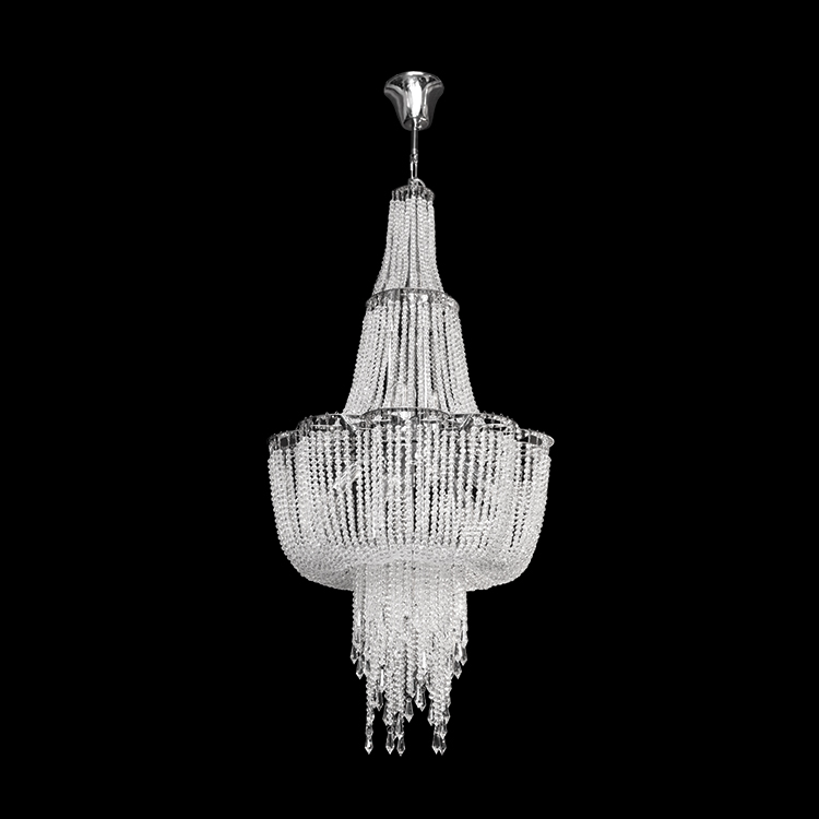 KLIGHT KLCH-6007/12 - 230v 40W E14 Medium Cascading Crystal Chandelier