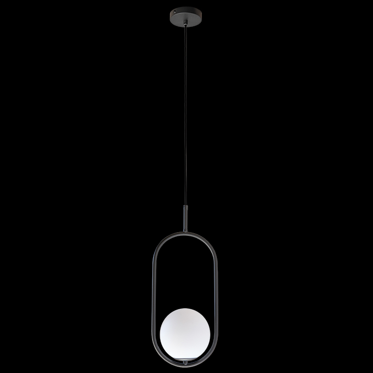KLIGHT LW-KLCH-1300/BL - 230v 3W G9 LED, Short Luna Charcoal Black Pendant