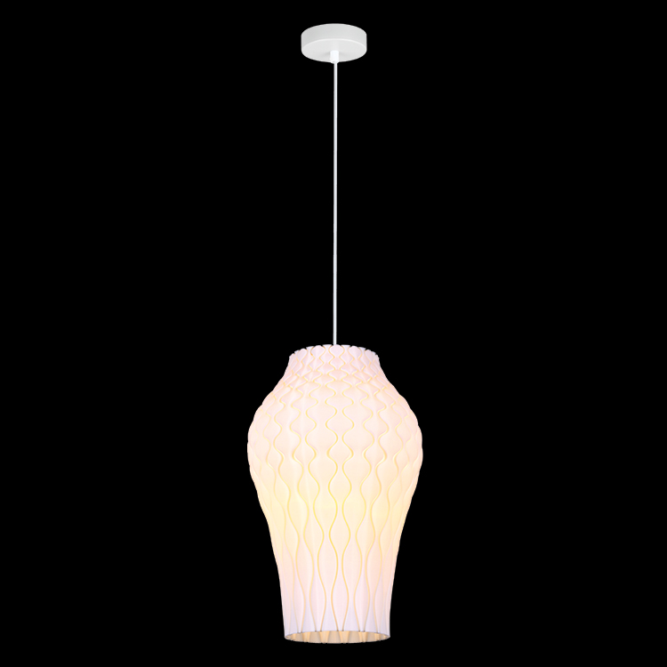 KLIGHT PO-KLCH-1921 - 230v 4W LED E27 Bluebell 3D Printed Recycled Pendant