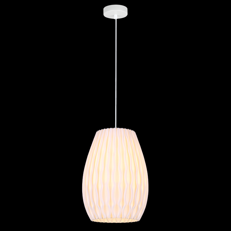KLIGHT PO-KLCH-1922 - 230v 4W LED E27 Orchid 3D Printed Recycled Pendant