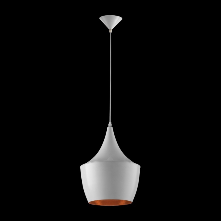 KLIGHT CA-KLCH-1004/WH - 230v 40W E27 Crown Metal Pendant, White & Gold