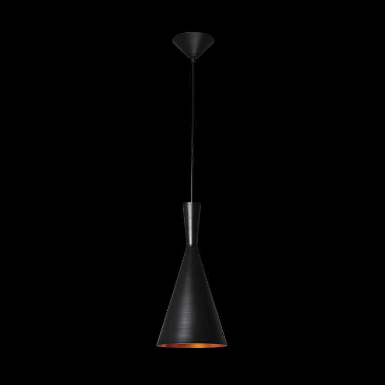 KLIGHT CA-KLCH-1005/BL - 230v 40W E27 Vuvu Metal Pendant, Black & Gold