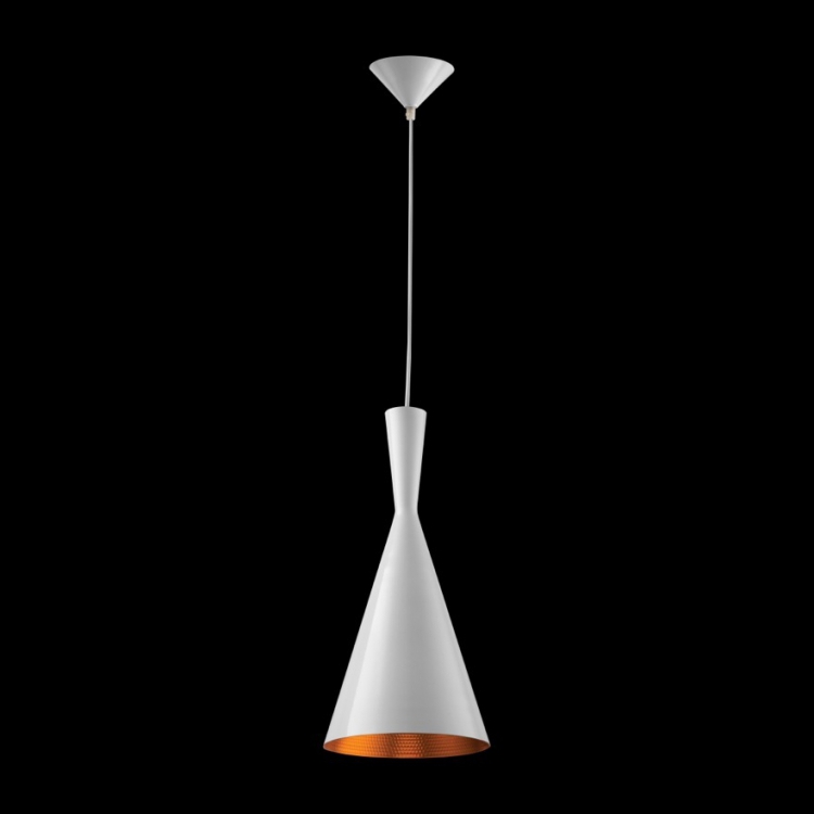 KLIGHT CA-KLCH-1005/WH - 230v 40W E27 Vuvu Metal Pendant, White & Gold