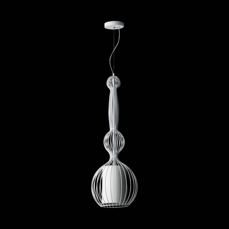 KLIGHT CA-KLCH-1047/WH - 230v 40W E27 Ball Wire Metal Pendant