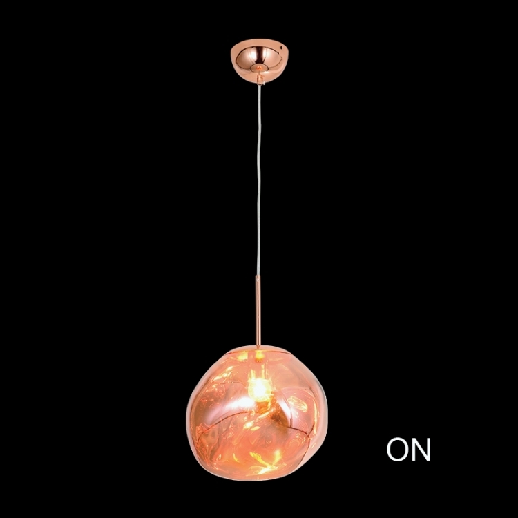 KLIGHT DL-KLCH-9305/CO - 230v 40W E27 Copper Molten Pendant