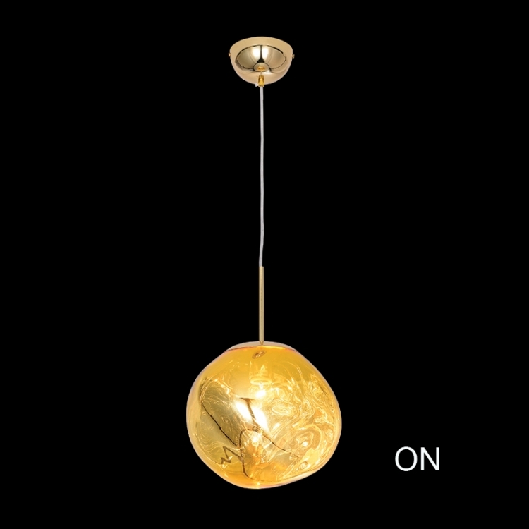 KLIGHT DL-KLCH-9305/GD - 230v 40W E27 Gold Molten Pendant