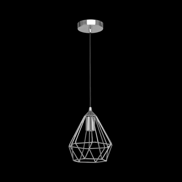 KLIGHT G-KLCH81015S/CH - 230v 40W E27 Small Prism Pendant