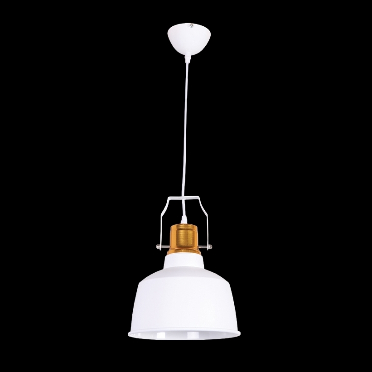 KLIGHT H-KLCH-1423/WH - 230v 40W E27 Small Nautical Metal Pendant, White