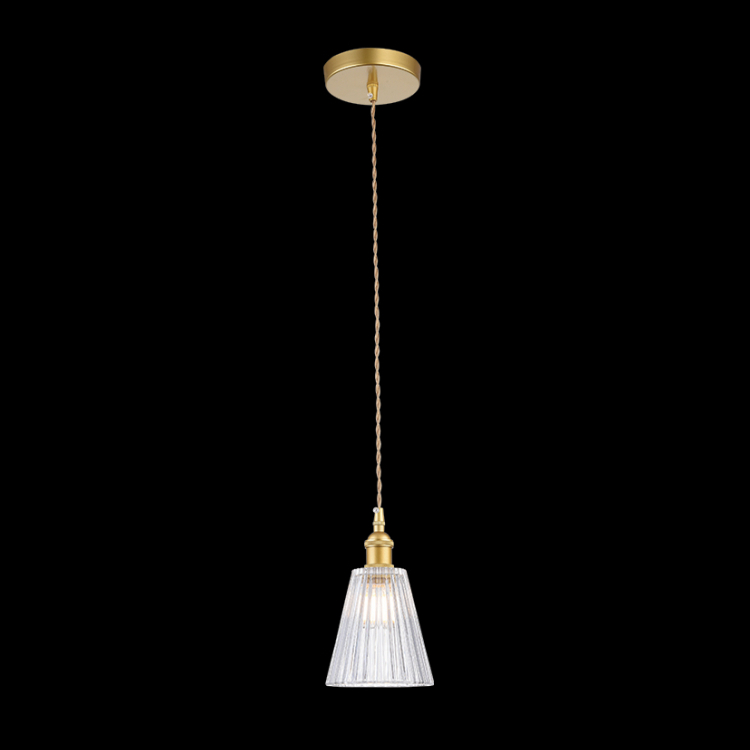 KLIGHT LW-KLCH-4164 - 230v 40W E14 Vintage Cut Glass Pendant