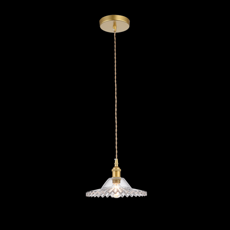 KLIGHT LW-KLCH-4165 - 230v 40W E14 Vintage Cut Glass Pendant