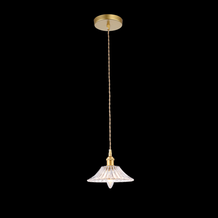 KLIGHT LW-KLCH-4162 - 230v 40W E14 Vintage Cut Glass Pendant