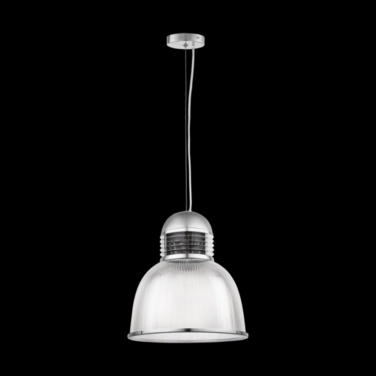 KLIGHT PC-KLCH-12-6 - 230v 60W E27 Large Black Louvre PC Pendant