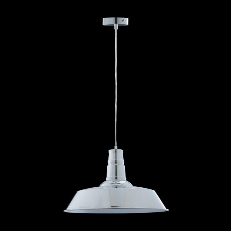KLIGHT R-KLCH-2836/CR - 230v 40W E27 Large Metal Pendant, Chrome