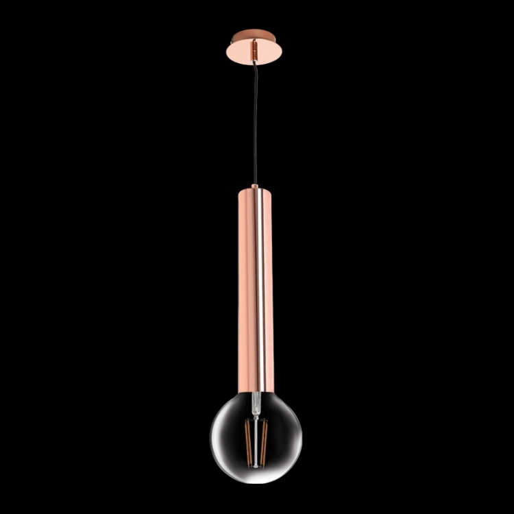 KLIGHT VR-KLCH-1021/CO - 230v 40W E27 Flute Pendant, Copper