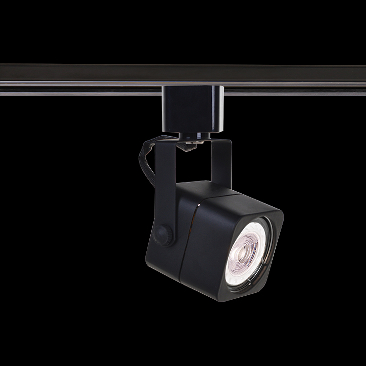 KLIGHT VR-KLS-120/BL - 230v 50W GU10 Black Square Spot Light for 3 Wire Track
