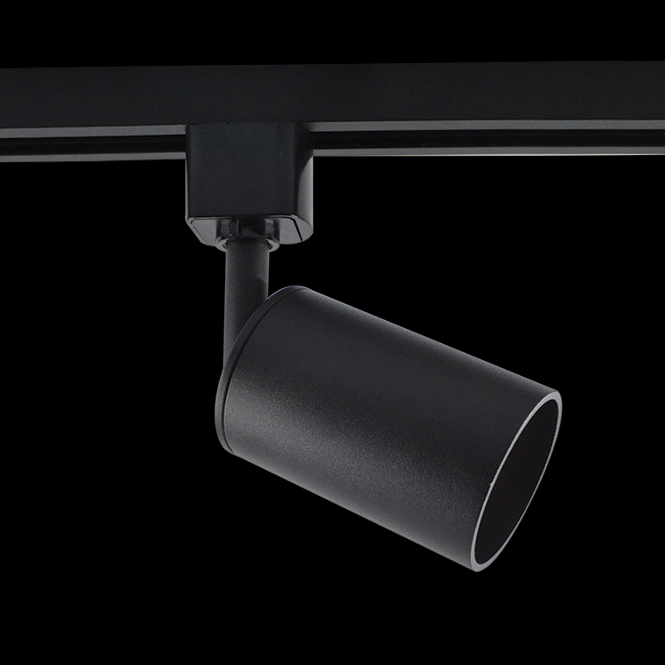 KLIGHT VR-KLS-150/BL - 230v 50W GU10 Black Anti-Glare Spot for 3 Wire Track