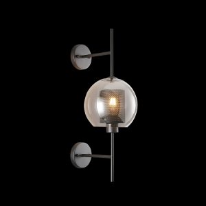 LW-KLW-5120/SM - 230v 40W New York 20cm Ball Wall Light