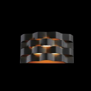 M-LED-1401M/BL - 230v 6W LED Medium Ripple Wall Light