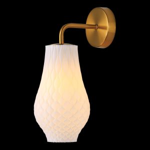 PO-KLW-1921 - 230v 4W LED E27 Bluebell 3D Printed Recycled Wall Light