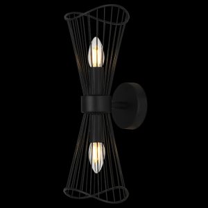 T-KLW-154-2/BL  - 230v 40W 2 x E14 Sensu Wall Light