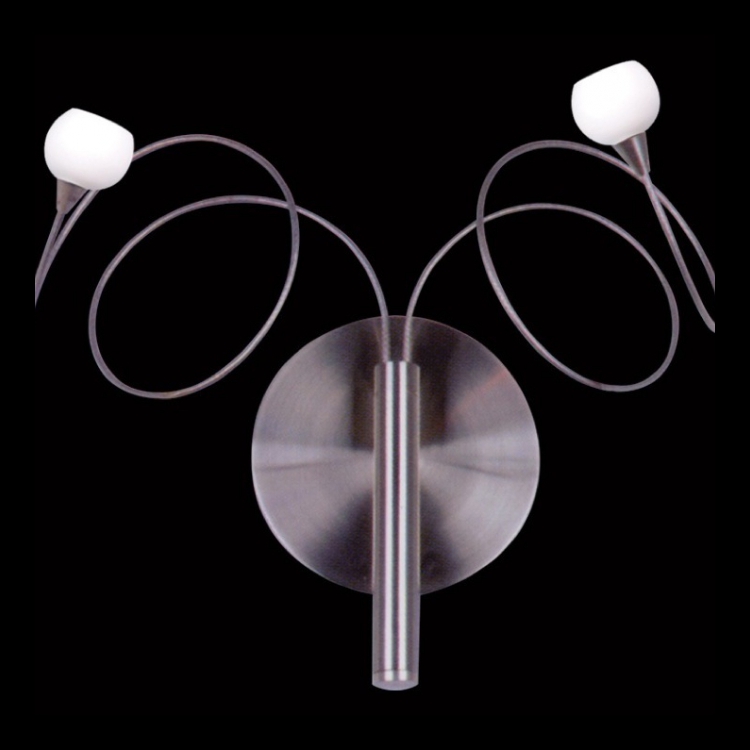 J-MW2036C/2-B  - 230v 20W G4 Bi-Pin 2 Light Glass Ball Wall Light