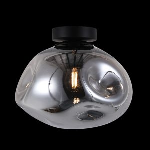 KLIGHT T-KLC-1428-L/SM - 230v 60W Large Glass Molten Ceiling Light