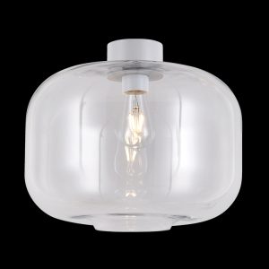 KLIGHT T-KLC-1431/CL - 230v 60W Glass Keg Ceiling Light