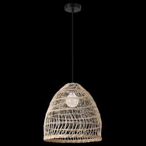 KLIGHT E-KLCH-7127 - 230v 40W E27 Rattan Pendant
