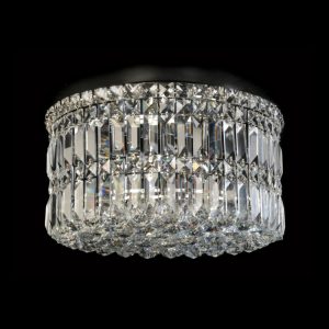 KLIGHT S-KLC-2310/50 - 230v 40W E14 Large Round K9 Crystal Ceiling Fitting